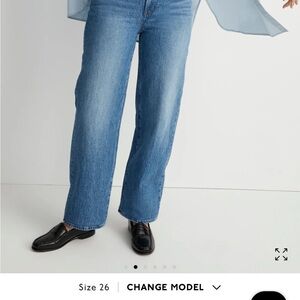 Madewell "The Curvy Perfect Vintage Wide-Leg Crop Jean"
